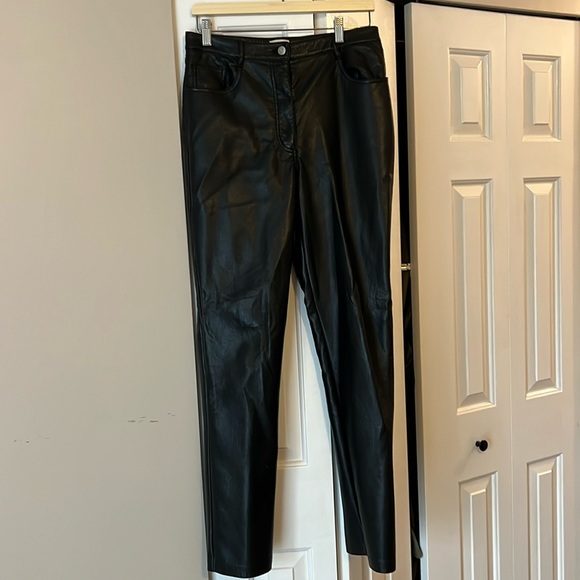 Aritzia Melina Vegan Leather Pants size 10 - Picture 1 of 1